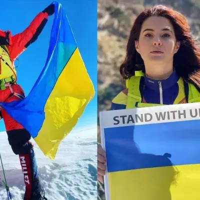 Antonina Samoilova, Ukrainian mountaineer sets 2 records in 1 day