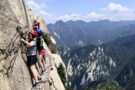 Mount Huashan, the World Most Dangerous Hiking Trail