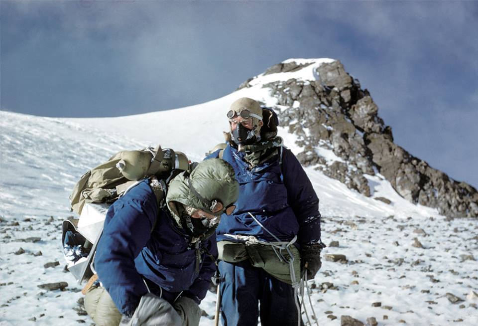 Charles Evans and Tom Bourdillon, the famous Mount Everest ascent on 26 ...