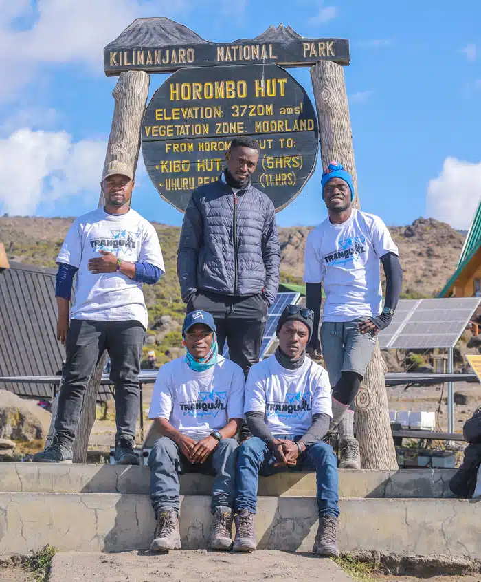 Tranquil Kilimanjaro Guides and crew